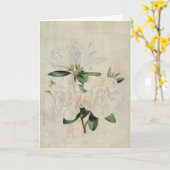 Vintage botanische Flagge der Waffenruhe Azalea Karte (Gelbe Blume)