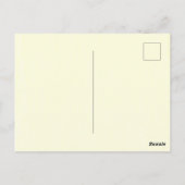 Vintage Botanische Fleurs Postkarte (Rückseite)