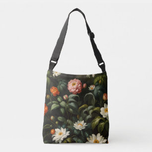 Vintage botanische florale Gartenstillleben Tragetaschen Mit Langen Trägern