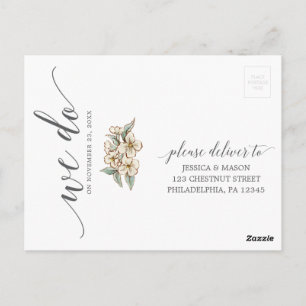 Vintage Botanische Florale Hochzeits-RSVP-Postkart Postkarte