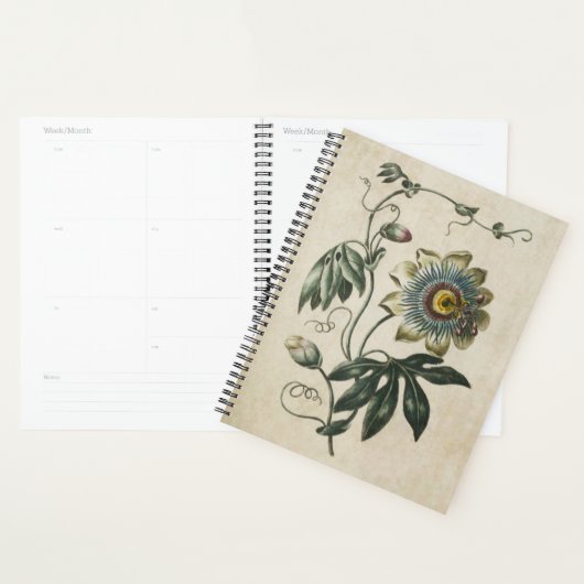Vintage botanische florale Leidenschaft Blume Planer (Anzeige)