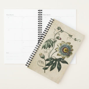 Vintage botanische florale Leidenschaft Blume Planer