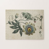 Vintage botanische florale Leidenschaft Blume Puzzle (Horizontal)