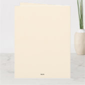 Vintage botanische Florenkoralle Karte (Rückseite)