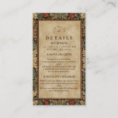 Vintage botanische Foliage Begleitkarte (Vorderseite)