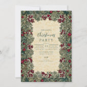 Vintage botanische Folies Einladung (Vorderseite)