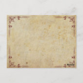 Vintage Botanische Französische Postkarte Echinace (Rückseite)