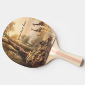 Vintage botanische Giraffen, anpassbar Tischtennis Schläger (Seitenansicht)