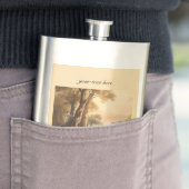 Vintage botanische Giraffen, kumulierbar Flachmann (Beispiel)