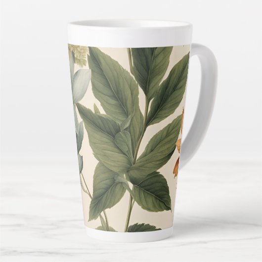 Vintage botanische Größe Milchtasse (Rechte Ecke)