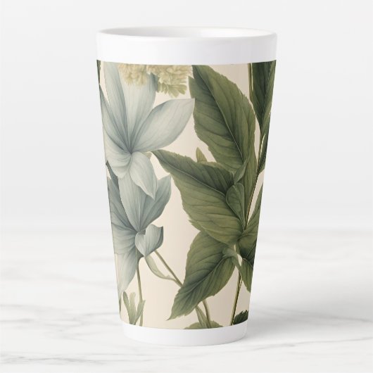 Vintage botanische Größe Milchtasse (Vorderseite)