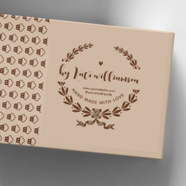 Vintage botanische Handarbeit von Gummistempel