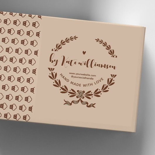 Vintage botanische Handarbeit von Gummistempel