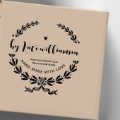 Vintage botanische Handarbeit von Gummistempel