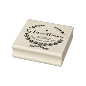 Vintage botanische Handarbeit von Gummistempel (Stempel)