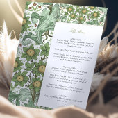 Vintage Botanische Hochzeitkarte Einladung