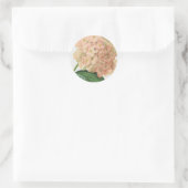 Vintage Botanische Hydrangea-Blume Runder Aufkleber (Tasche)