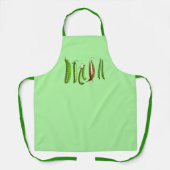 Vintage botanische Illustration, Bohnen und Erbsen Schürze (Vorderseite)