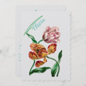 Vintage botanische Illustration Einladung (Vorne/Hinten)