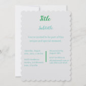 Vintage botanische Illustration Einladung (Rückseite)