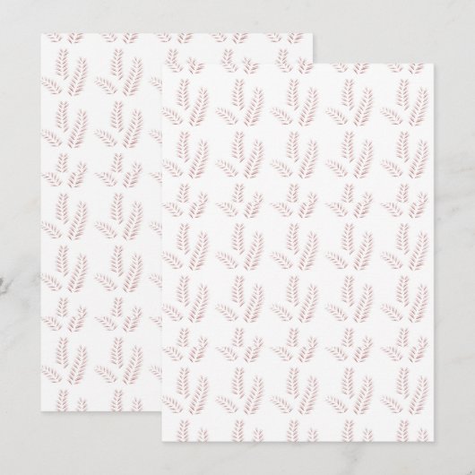 Vintage botanische Illustration - Elegante Kunst,  Begleitkarte (Vorne/Hinten)