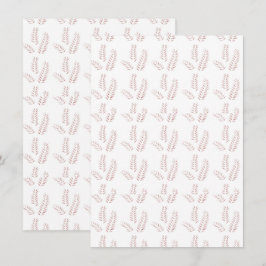 Vintage botanische Illustration - Elegante Kunst,  Begleitkarte