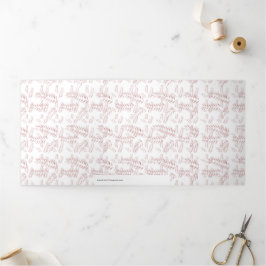 Vintage botanische Illustration - Elegante Kunst,  Dreifach Gefaltete Karte