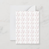 Vintage botanische Illustration - Elegante Kunst, Mitteilungskarte (Rückseite)