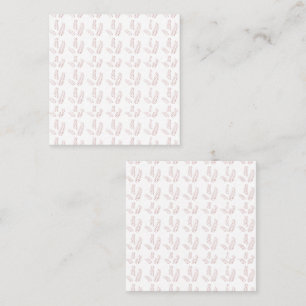 Vintage botanische Illustration - Elegante Kunst,  Quadratische Visitenkarte