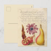 Vintage botanische Illustration Feiertagspostkarte (Vorne/Hinten)