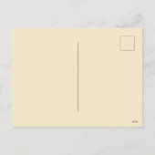 Vintage botanische Illustration Feiertagspostkarte (Rückseite)