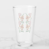 Vintage botanische Illustration Glas (Rückseite)