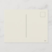 Vintage botanische Illustration Holiday Postkarte (Rückseite)