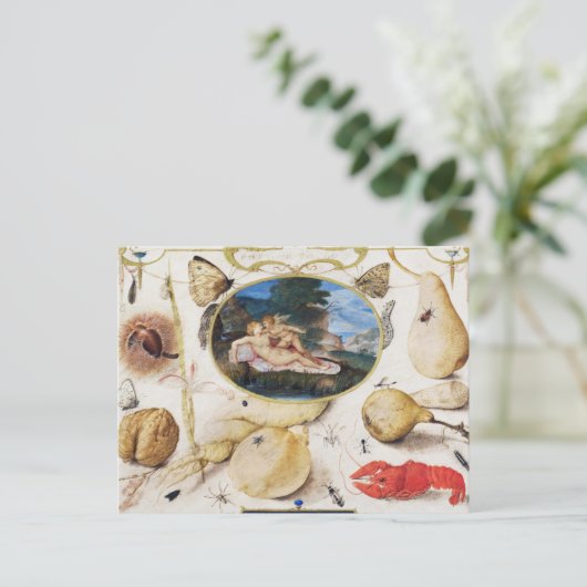 Vintage botanische Illustration Holiday Postkarte (Stehend Vorderseite)