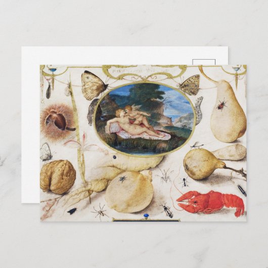 Vintage botanische Illustration Holiday Postkarte (Vorne/Hinten)