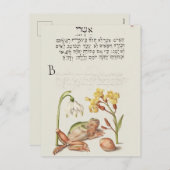 Vintage botanische Illustration Holiday Postkarte (Vorne/Hinten)