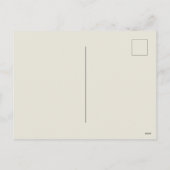 Vintage botanische Illustration Holiday Postkarte (Rückseite)