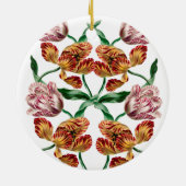 Vintage botanische Illustration Keramik Ornament (Hinten)