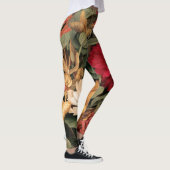 Vintage botanische Illustration Leggings (Rechts)