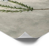 Vintage botanische Illustration Poster (Ecke)