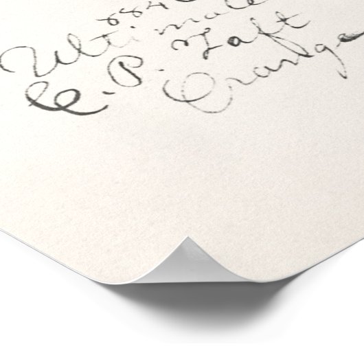 Vintage botanische Illustration Poster (Ecke)