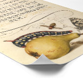 Vintage botanische Illustration Poster (Ecke)