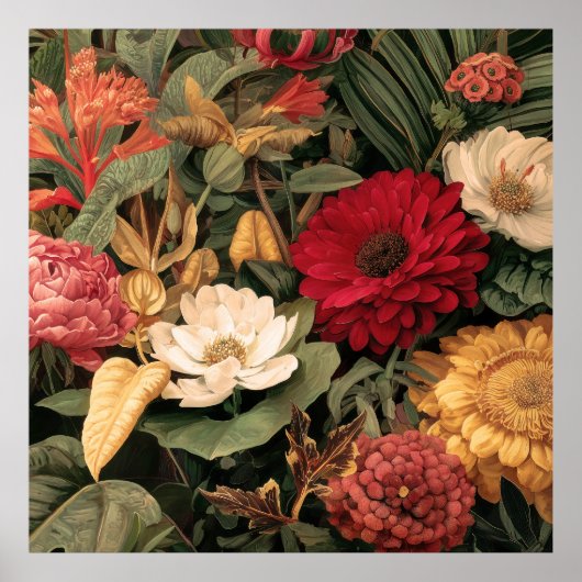 Vintage botanische Illustration Poster (Vorne)