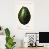 Vintage botanische Illustration Poster (Heimbüro)