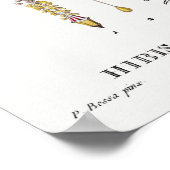 Vintage botanische Illustration Poster (Ecke)