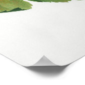 Vintage botanische Illustration Poster (Ecke)