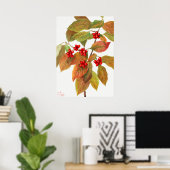 Vintage botanische Illustration Poster (Heimbüro)