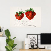 Vintage botanische Illustration Poster (Heimbüro)