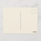 Vintage botanische Illustration Postkarte (Rückseite)