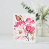 Vintage botanische Illustration Postkarte (Stehend Vorderseite)